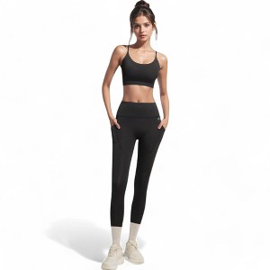 Anna-Kaci Active Women's High Waist Active Leggings with Side Pockets - 1 of 4