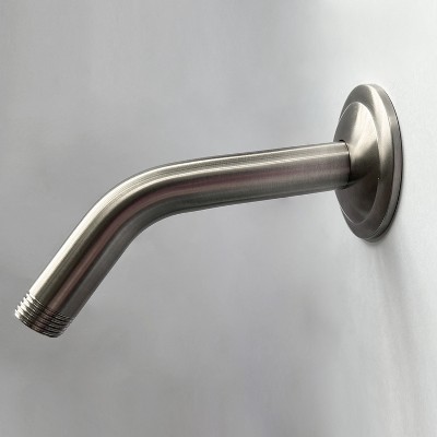 DOMETOUR Shower Arm with Flange, 1/2 NPT Tapered Threads, Rain Shower Head Arm, Wall Mount Shower Extension Arm
