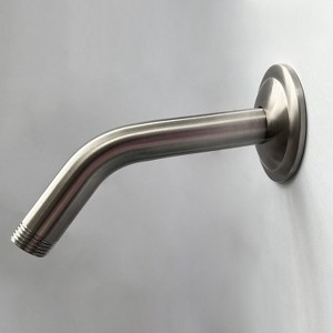 DOMETOUR Shower Arm with Flange, 1/2 NPT Tapered Threads, Rain Shower Head Arm, Wall Mount Shower Extension Arm - 1 of 4