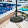 Okak 18IN Patio Umbrella Base with 40 Lbs Concrete Weight, Umbrella Stand for 1.5-2IN Umbrella Poles, Cantilever Umbrella Base for Poolside, Bronze - 4 of 4
