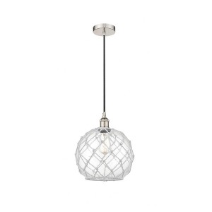 Farmhouse Rope - 1 Light Mini Pendant In Industrial Style-12.75 Inches Tall and 10 Inches Wide - 1 of 1