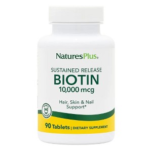 Sustained Release Biotin-10,000 mcg by Nature's Plus  -  90 Tablet - 1 of 3