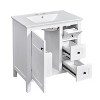 YOOCOZZ 30" Bathroom Vanity with Ceramic Sink and 3 Drawers - 2 of 4
