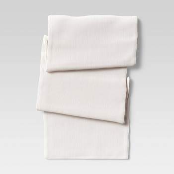 90" x 20" Cotton Solid Table Runner White - Threshold™