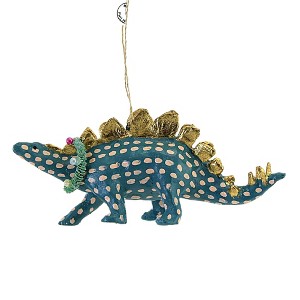 Cody Foster 2.5 Inch Merry Stegasaurus Ornament Dinosaur Christmas Tree Ornaments - 1 of 3