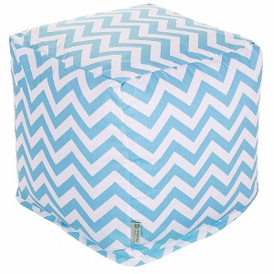 Majestic Home Goods,Cube Pouf Chevron - 1 of 4