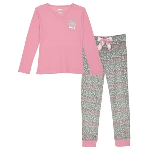 Sleep On It Girls 2-piece Fleece Pajama Set : Target