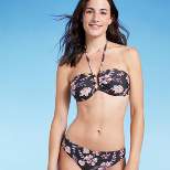 Women's U-Wire Halter Bandeau Bikini Top - Shade & Shore™ Floral Print