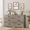 6 Drawer Double Dresser, 47" Wide Dresser TV Stand, Modern Chest of Drawers for Bedroom, Large Storage Space Organizer Cabinet with Metal Handle - 4 of 4