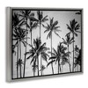 Stupell Industries Black & White Palm Trees Skyline Floating Frame Canvas Art - 2 of 4