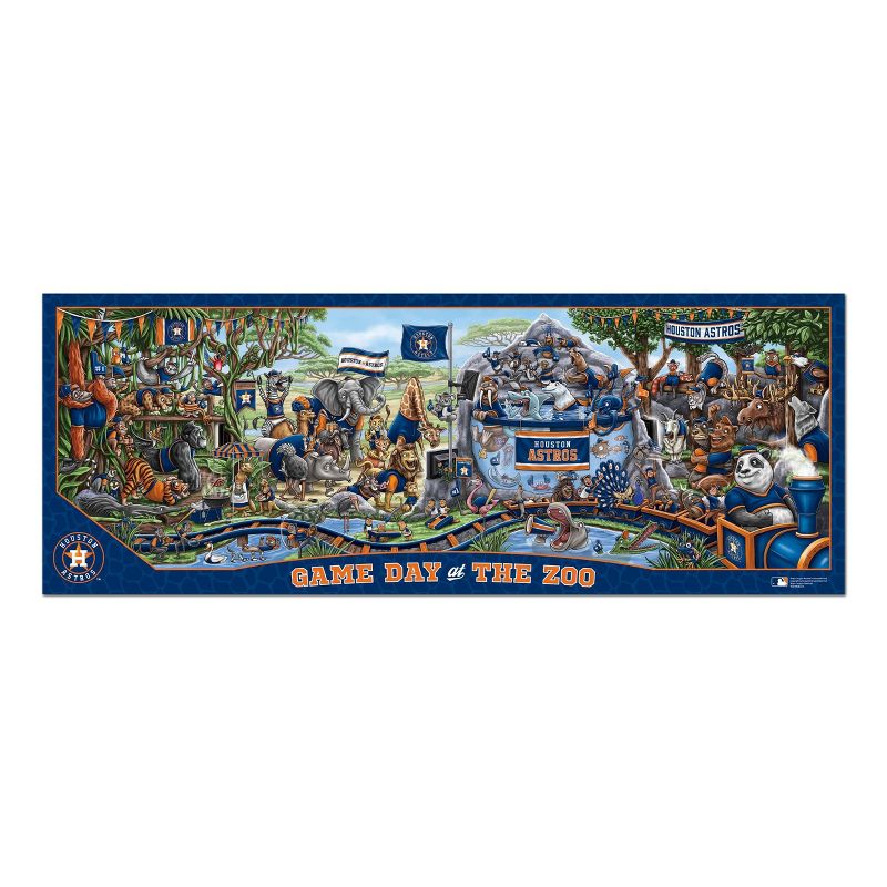 MLB Houston Astros Game Day at the Zoo Jigsaw Puzzle - 500pc, 2 of 4
