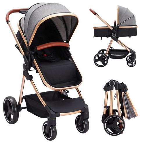 Convertible Baby Stroller 3 In 1 Reversible Bassinet Stroller For Newborn Target