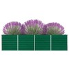 vidaXL Raised Bed Green Galvanized steel Large Durable Garden Planter - 4 of 4