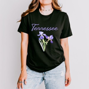 Simply Sage Market Tennessee Flower Colorful Short Sleeve Tee - 1 of 4