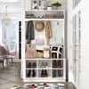 Famapy Entryway Hall Tree Storage Bench Shoe Rack - 3 of 4