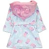 Peppa Pig Toddler Girl's Velvet Hooded Plush Fleece Robe - 2 of 4