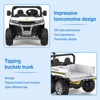 24V Kids Ride On Dump Truck,4WD 2 Seater Ride On Truck with Dump Bed/Tailgate/Shovel,6 Wheels Ride on Truck with Remote Control Gift for Boys Girls - 3 of 4