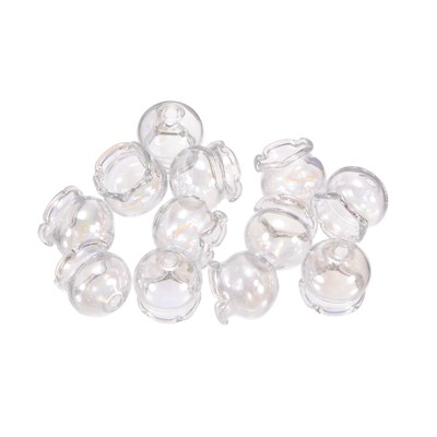 Unique Bargains Glass Jellyfish Wind Bell Beads 12 Pcs