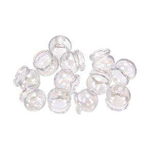 Unique Bargains Glass Jellyfish Wind Bell Beads 12 Pcs - 1 of 4