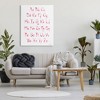Stupell Industries Flamingo Shaped Letters Alphabet Pink Typography Design Canvas Wall Art - 2 of 4