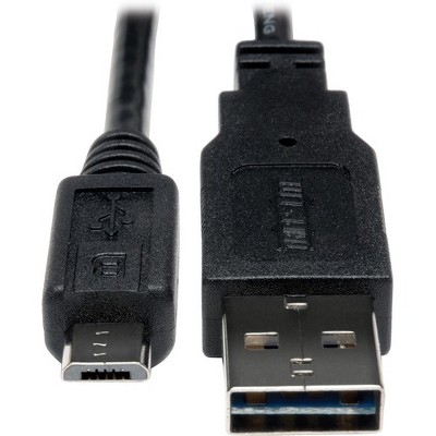 Tripp Lite 6in USB 2.0 High Speed Cable Reversible A to 5Pin Micro B M/M - (Reversible A to 5Pin Micro B M/M) 6-in.