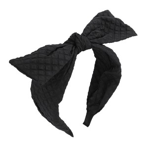 Unique Bargains Women's Elegant Bow Wide Headbands 1 Pc - 1 of 4