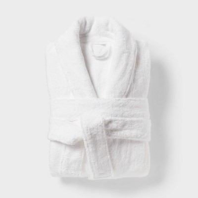 White Plush Soft Warm Fleece Womens Robe