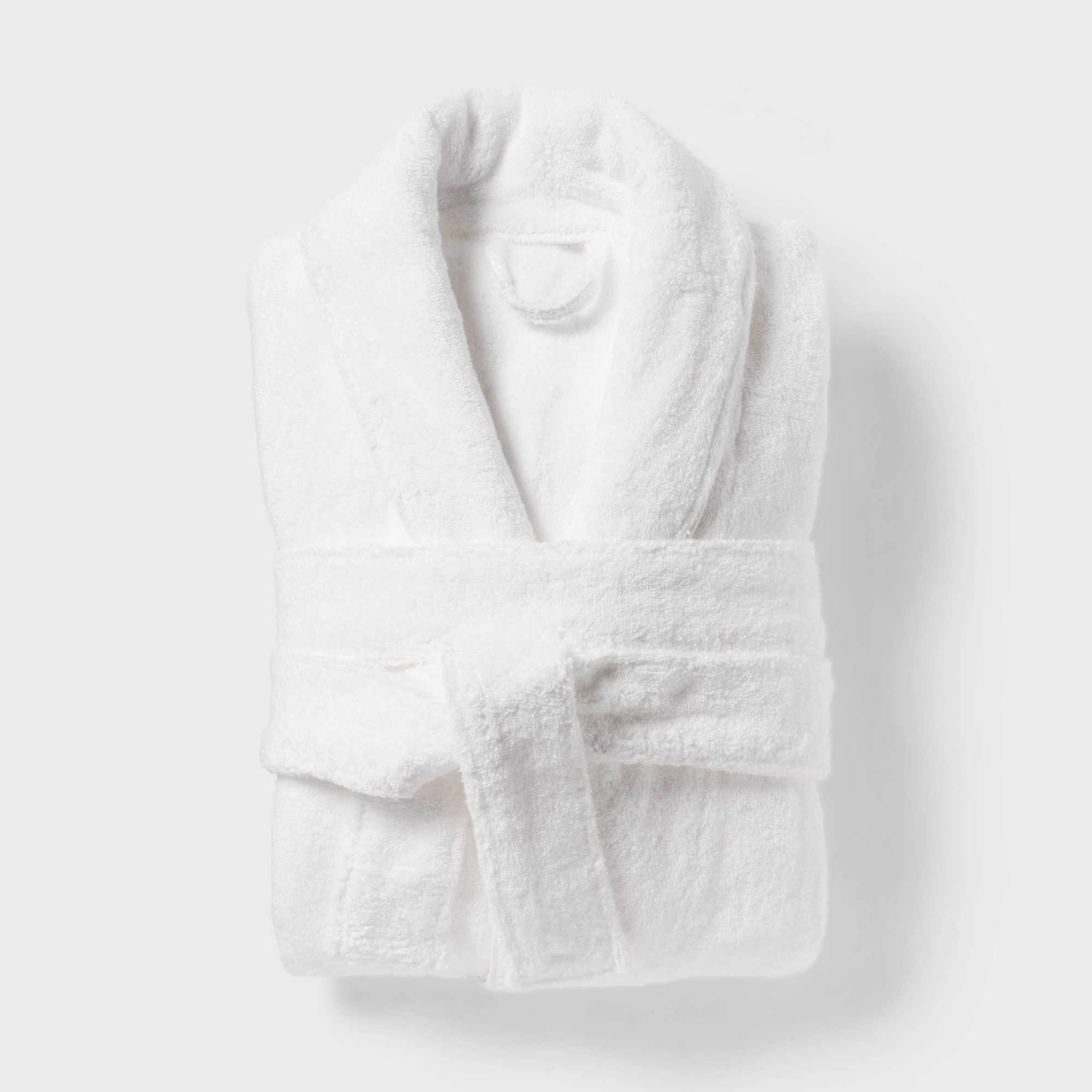 L/XL Spa Plush Bath Robe White - Threshold™