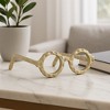 Sagebrook Home Abstract Glasses Aluminum Sculpture Decoration - 3 of 4