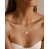 Molenia Sunflower Necklace for Women, You Are My Sunshine Heart Pendant, 925 Sterling Silver 14K Gold 5A Cubic Zirconia, Anniversary Birthday Gift - 2 of 4