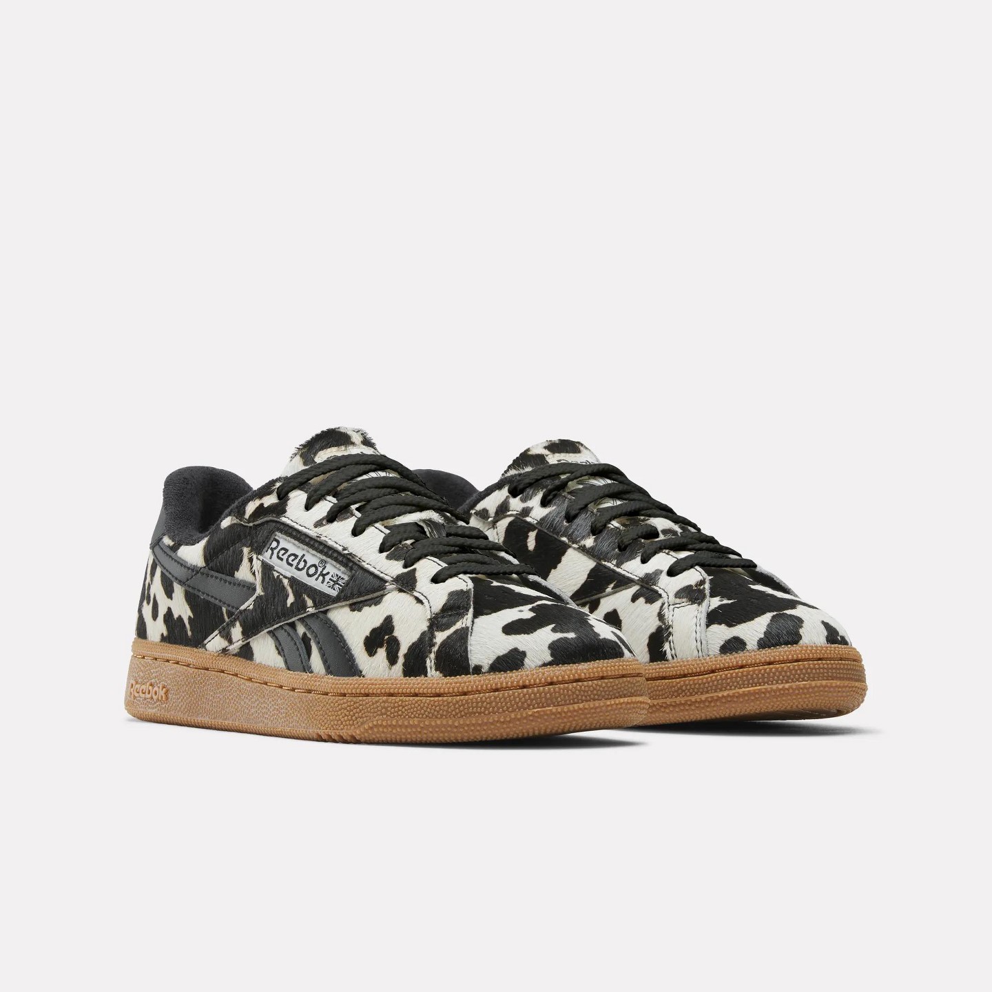 Женские кроссовки Reebok Club C Grounds UK Shoes Size 11 Cow/Black/Chalk, цвет: Чёрный — фото 3