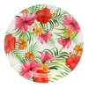 Blue Panda 144 Pieces Disposable Hawaiian Luau Dinnerware Set, Tropical Party Supplies (Serves 24) - 4 of 4