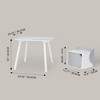 Fantasy Fields by Teamson Kids - Biscay Bricks Table & Chairs Kids Furniture - Grey - 4 of 4