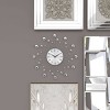 15"x15" Metal Starburst Wall Clock with Crystal Accents - Olivia & May - 4 of 4