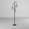 Madison Metal Three Pendant Floor Lamp Bronze with Cage Shade - StyleCraft: Vintage-Inspired, Adjustable Head, UL Listed - 2 of 4