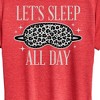Women's - Instant Message - Lets Sleep All Day Short Sleeve Graphic T-Shirt - 2 of 4