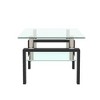 CENGHU Rectangle Glass Coffee Table, Clear Tea Table, Modern Side Center Table for Living Room, Dining Room, Bedroom - 3 of 4