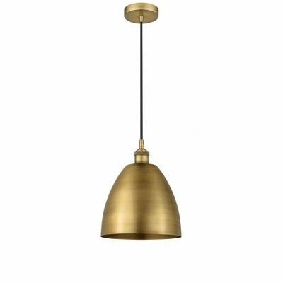 Edison Dome - 1 Light Cord Hung Mini Pendant In Industrial Style-12.88 Inches Tall and 9 Inches Wide