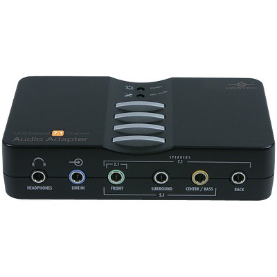 Vantec 7.1 Channel External Sound Box - 7.1 Sound Channels - External - USB - S/PDIF In - S/PDIF Out