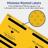 Avery Bright Yellow Paper Labels, 3" x 3" Square - 4 of 4