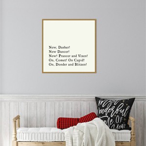 22" x 22" Dash Away All Framed Wall Canvas - Amanti Art: Modern Style - 1 of 4