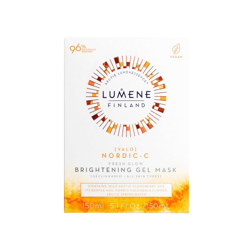 Lumene Valo Fresh Glow Brightening Gel Mask with Vitamin C - 5.1 fl oz, 5 of 14