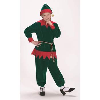 Halco Kids' Velvet Elf Suit Costume - Size 4-6 - Green
