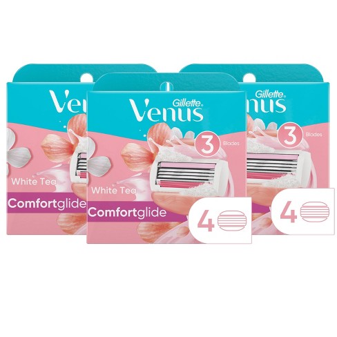Venus Comfortglide White Tea Women's Razor Blade Refills - 4ct : Target