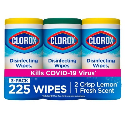 Clorox Disinfecting Wipes Value Pack Bleach Free Cleaning Wipes - 75ct Each/3pk