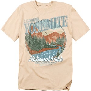 Yosemite National Park Vintage Adult T-Shirt Cream - 1 of 4