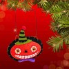 Enesco 8.0 Inch Pumpkin Door Hanger Halloween Accessory , Halloween Decor Halloween Knob Craft (1PC) - 2 of 4