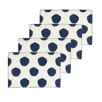 carol & frank Dot Indigo Placemat Set of 4