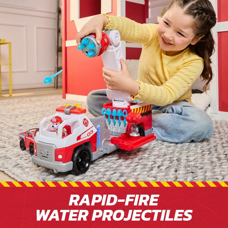 PAW Patrol Fire Rescue Deluxe FireTruck Toy Vehicle, 3 of 8