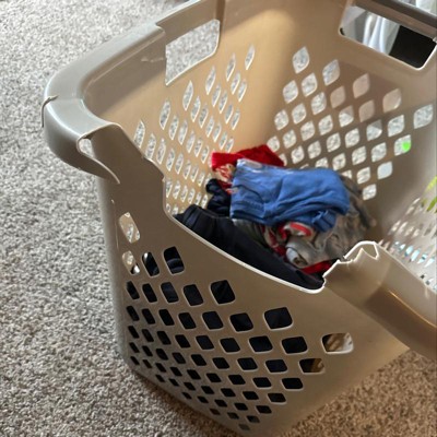 1bu Flexible Diamond Round Laundry Basket Gray - Brightroom™ : Target